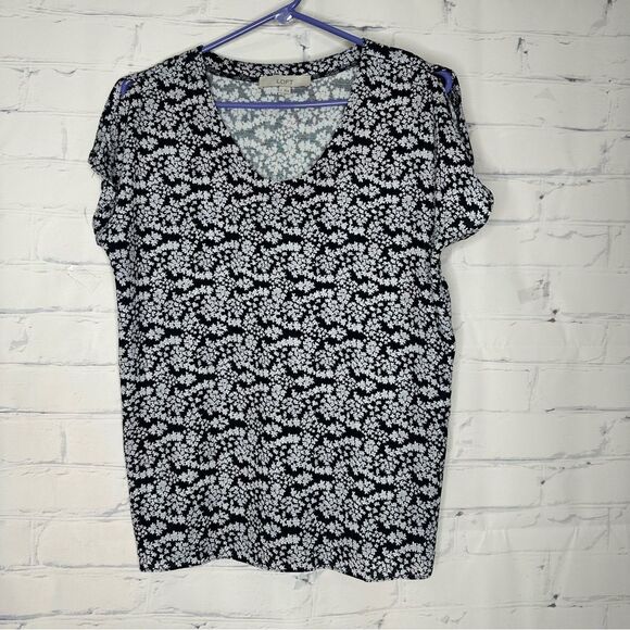 Loft small black & white top - Picture 1 of 6
